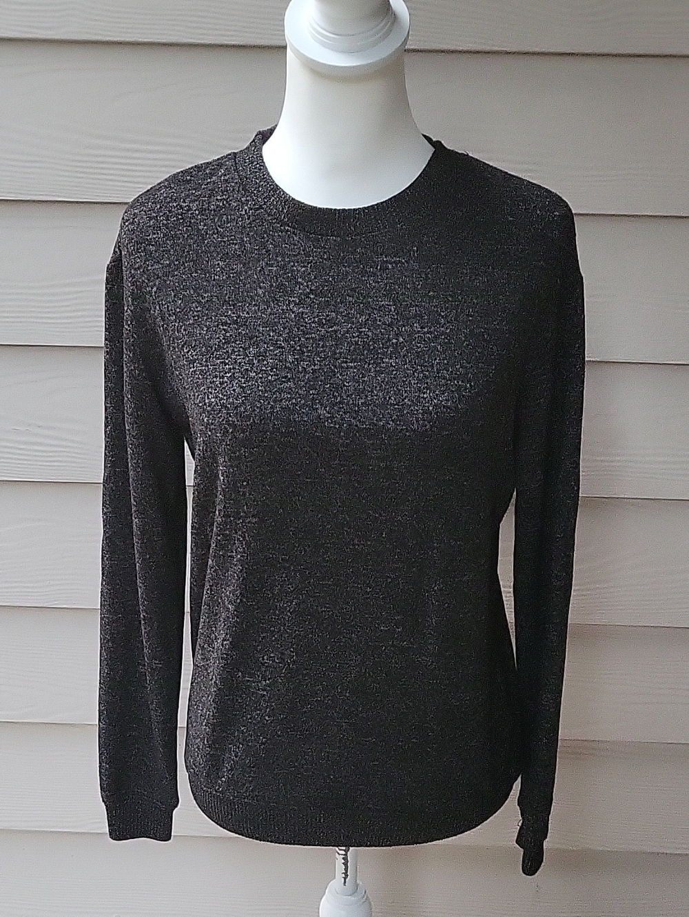 Philosophy Charcoal Black Crewneck Sweater Women’s Size Small